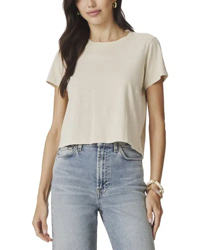Splendid Crew Short Sleeve T-shirt In Neutral