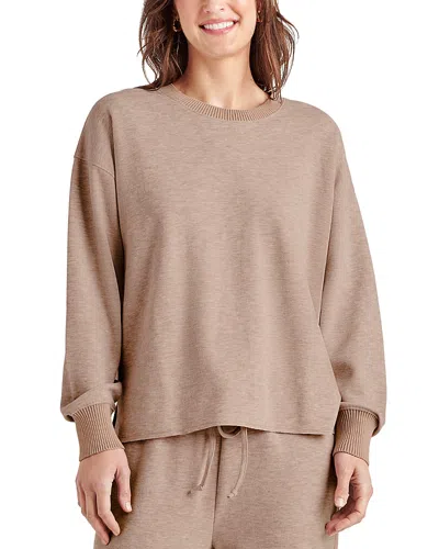 Splendid Crewneck Sweatshirt In Tawny Heather