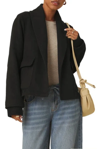 Splendid Crop Icon Coat In Black