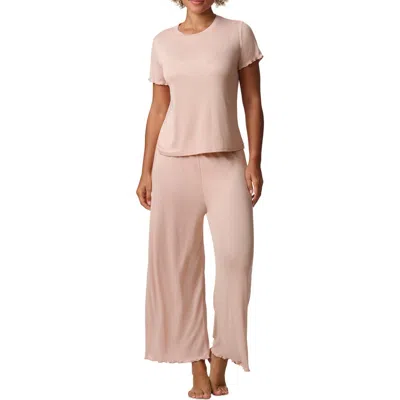 Splendid Crop Pajamas In Rose Dust