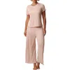 Splendid Crop Pajamas In Rose Dust