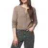 Splendid Cropped Cardigan In Brown