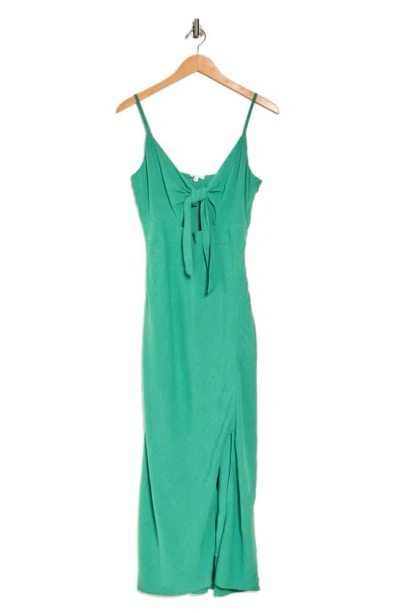 Splendid Cutout Detail Midi Dress In Green