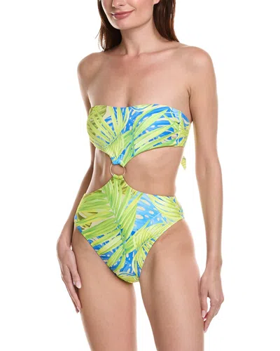 Splendid Cutout Waist One-piece In Green