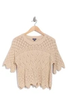 Splendid Dallas Open Stitch Sweater In Natural