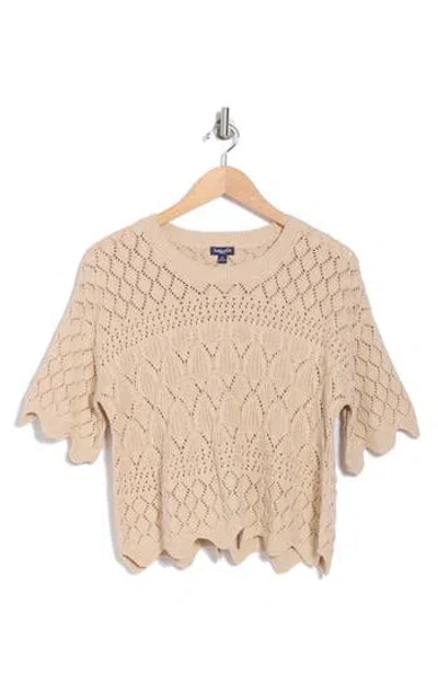 Splendid Dallas Open Stitch Sweater In Natural