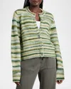 Splendid Daniella Stripe Cardigan In Teal Multi