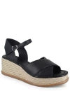 Splendid Women's Danny Ankle Strap Espadrille Platform Wedge Sandals In Black