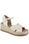 Splendid Women's Danny Ankle Strap Espadrille Platform Wedge Sandals In White