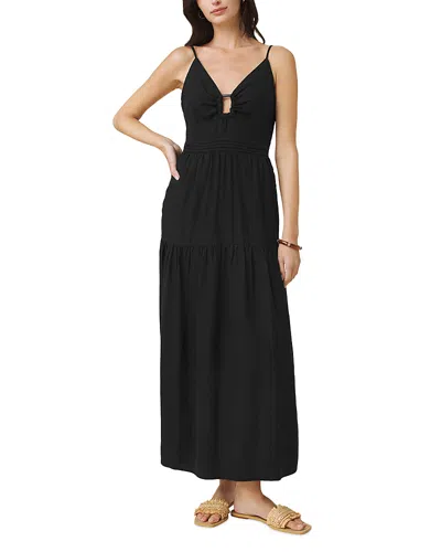 Splendid Darcy Sleeveless Tiered Maxi Dress In Black