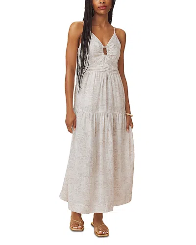 Splendid Darcy Stamp Print Maxi Dress In Neutral