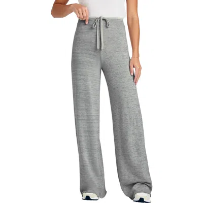 Splendid Darcy Sweater Knit Drawstring Pants In Heather Grey