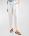 Splendid Dawson Linen Blend Drawstring Pants In White