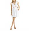 Splendid Dawson Sleeveless Linen Mini Dress In White