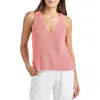 Splendid Deirdre Sweater Tank Top In Persimmon In Gold