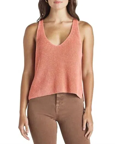 Splendid Deirdre Sweater Tank Top In Persimmon In Pink