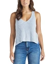 Splendid Deirdre Racerback Sweater Tank Top In Bleached Indigo