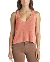 Splendid Deirdre Sweater Tank Top In Persimmon In Persimmon