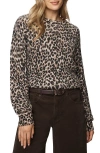 Splendid Delaney Leopard Print Crewneck Sweater In Animal Print