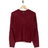 Splendid Delaney Textured Sweater In Ruby