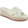 Splendid Delliny Espadrille Platform Wedge Sandal In White