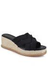 Splendid Delliny Espadrille Platform Wedge Sandal In Black