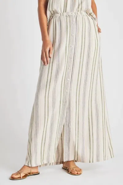 Splendid Demi Maxi Skirt In Cypress Stripe In Multi
