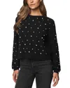 Splendid Demi Pearl Crewneck Sweater In Black