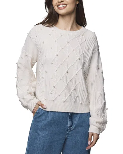Splendid Demi Pearl Wool-blend Sweater In White