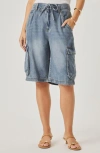 Splendid Denim Cargo Shorts In Multi