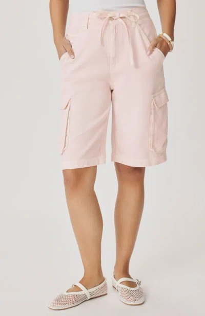 Splendid Denim Cargo Shorts In Pink