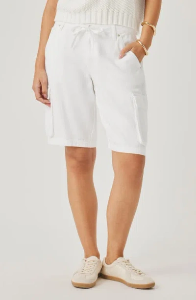 Splendid Denim Cargo Shorts In White