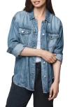 Splendid Soft Denim Shacket In Purple