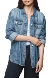 Splendid Soft Denim Shacket In Purple