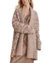 Splendid Desiree Printed Belted Cardigan In Multi