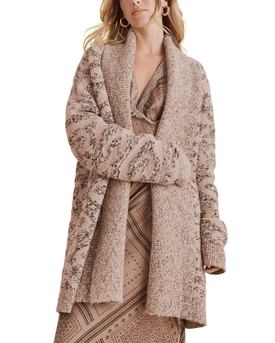 Splendid Desiree Printed Belted Cardigan In Multi