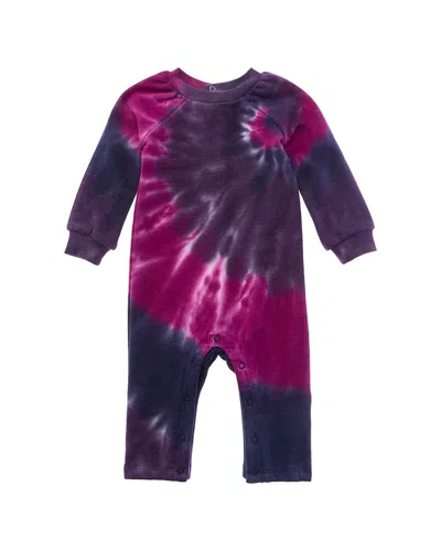 Splendid Kids' Disco Tie-dye Bodysuit In Purple
