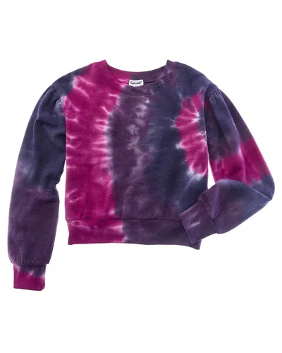 Splendid Disco Tie-dye Pullover In Purple