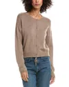 Splendid Drawstring Hem Cardigan In Brown