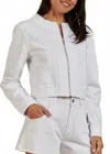Splendid Drew Denim Jacket In White In White
