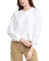 Splendid Duncan Terry Sweatshirt In White