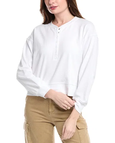 Splendid Duncan Terry Sweatshirt In White