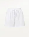 Splendid Eco Shorts Womens Xl (14-16) White French Terry Drawstring Waist Jdm429 In White