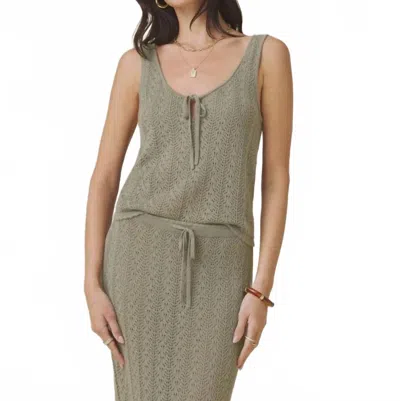 Splendid Eleni Sweater Tank In Eucalyptus In Green