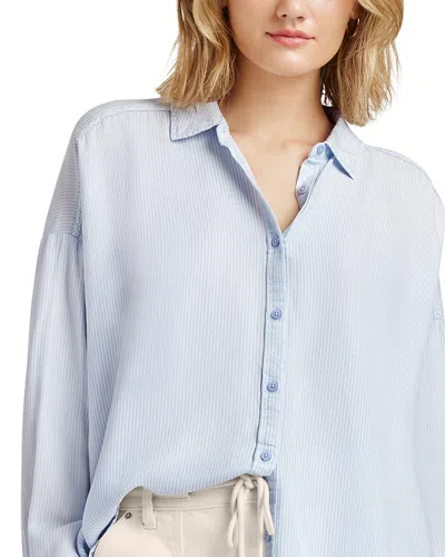 Splendid Ella Button Front Shirt In Star Stripe