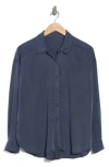 Splendid Ella Button-up Shirt In Blue