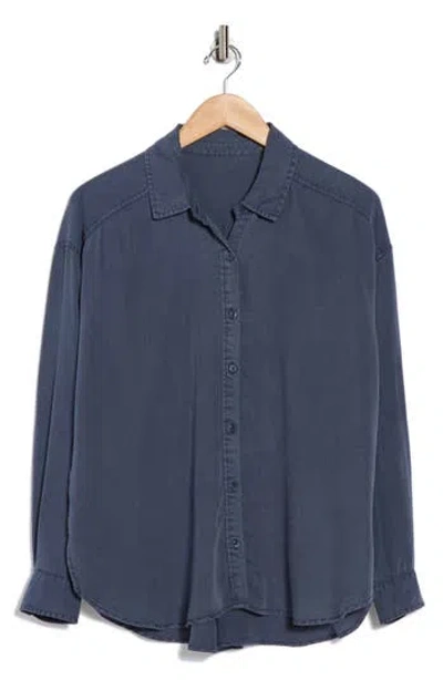 Splendid Ella Button-up Shirt In Blue