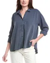 Splendid Ella Button-up Shirt In Blue