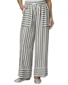Splendid Ella Stripe Drawstring Pants In Black