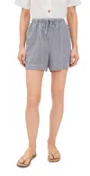 Splendid Ella Stripe Shorts In Navy Stripe